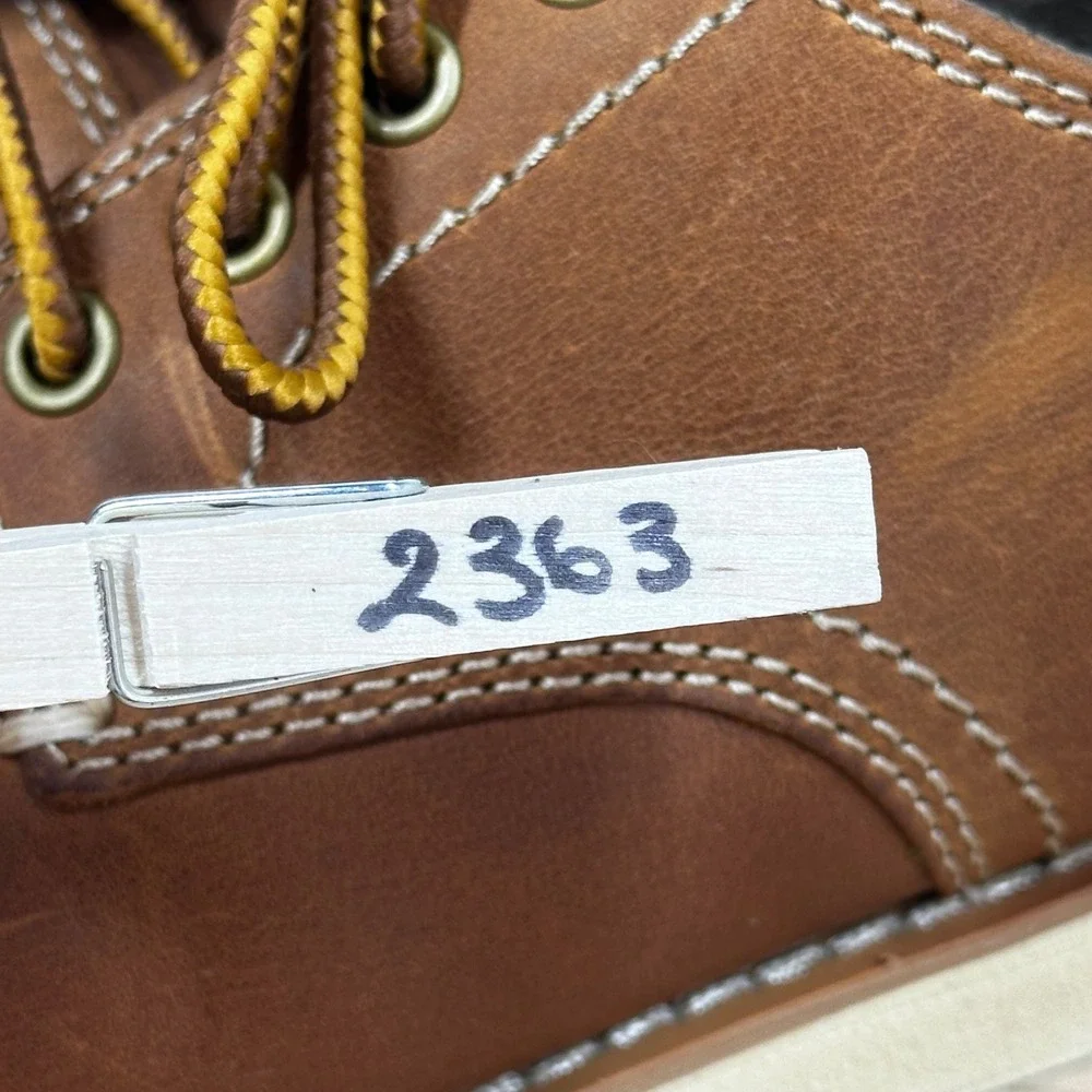 Eastland Lumber Down Boat Shoes Men 10D Brown Leather Moc Toe Heritage Preppy